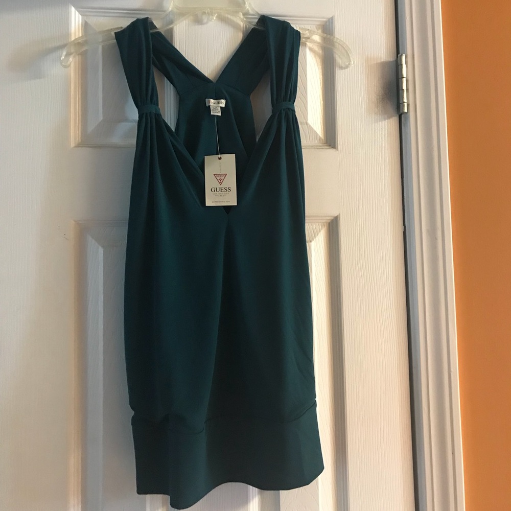 Teal Guess tank blouse